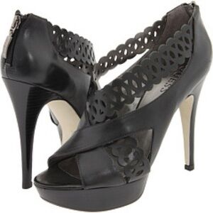 Guess Black Stiletto Heels with Cut-Out Design